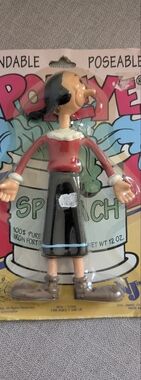 Poseable Olive Oyl Figure - Red Top, Black Skirt